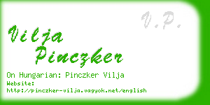 vilja pinczker business card